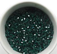 Emerald Swarovski Bicone (4mm) beads 36/72/144/432/720 Pieces Made in Austria jewelry making beads, craft supplies, embellishments, vintage