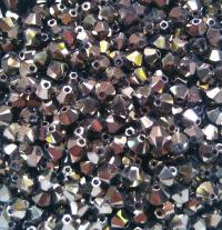 4mm Crystal Metallic Light Gold 2X Swarovski Bicone Cuts 36/72/144/432/720 Pieces rare beads, embroidery materials, quality materials