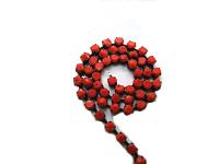 10SS Rhinestone Chain Vintage Glass Pressed Chatons Coral Red Opaque (2.8 mm) 1/2/5/15 Meters embroidery materials, craft vintage findings