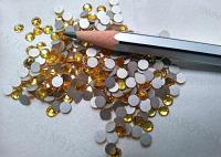 16SS Swarovski Flatbacks in Citrine Chaton Roses 2088 (4mm) Made in Austria 72/288/720 Pieces Nail art decoration, craft supplies