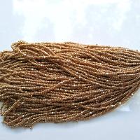 11/0 Hanks Charlotte Cut Beads Gold Metallic 1/5/25/50/100 Hanks 2.0mm glass beads, jewelry supply, findings, craft supply, vintage supply