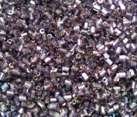 10/0 MATSUNO HEXAGON 2 Cuts Transparent Light Amethyst Silverlined Rainbow seed beads Japanese Beads 10/50/100/450Gms