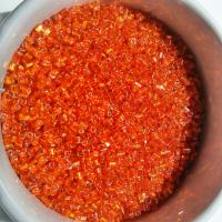 10/0 2 Cuts Premium Orange Transparent Silver Lined Seed Beads Vintage Czech Beads 50/100/500 Grams