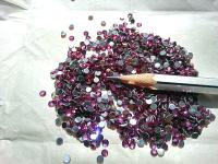 10/12SS Swarovski Flatbacks in Fuchsia Chaton Roses 2088 Made in Austria 72/144/720/1440 Nail art decoration, craft supplies, jewelry making