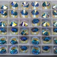 12mm Swarovski 1122 Rivoli Crystal Foiled in 28 Colours 6/12/24 Pieces PREMIUM Materials