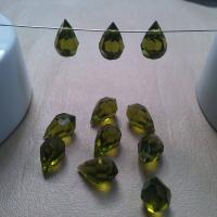 Vintage Swarovski crystal Drops 15x9 MM Fancy Crystal drops 6 Pieces