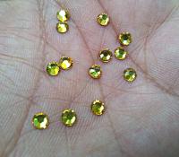 16SS Swarovski Flatbacks in Citrine Chaton Roses 2088 (4mm) Made in Austria 72/288/720 Pieces Nail art decoration, craft supplies
