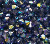 6mm Dark Indigo Aurore Boreale Bicone Cuts 12/36/72/144/288 Pieces (288)