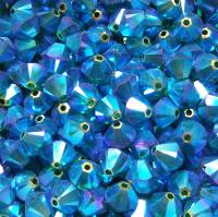 6mm Emerald 2X Aurore Boreale Bicone Cuts 12/36/72/144/288 Pieces (234)