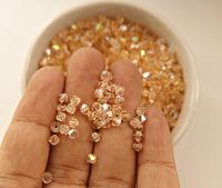 4mm Swarovski Light Peach AB Bicones beads 36/72/144/432/720 Pieces, rainbow beads, craft supplies, jewelry making