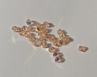 4mm Swarovski Light Peach AB Bicones beads 36/72/144/432/720 Pieces, rainbow beads, craft supplies, jewelry making