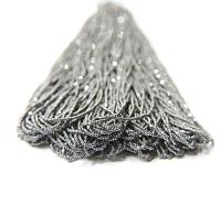11/0 Hanks Charlotte Cut Beads 5555 Gun Metal 1/5/25/50/100 Hanks 2.0mm glass beads, jewelry supply, findings, craft supply, vintage beads