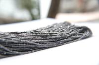 11/0 Hanks Charlotte Cut Beads 5555 Gun Metal 1/5/25/50/100 Hanks 2.0mm glass beads, jewelry supply, findings, craft supply, vintage beads