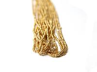 11/0 Hanks Charlotte Cut Beads Gold Metallic 1/5/25/50/100 Hanks 2.0mm glass beads, jewelry supply, findings, craft supply, vintage supply