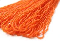 11/0 Frosted Orange Hanks Charlotte Cut Beads 53430 1/5/25/50/100 Hanks 2.0mm glass beads, jewelry supply, findings, craft supply vintage