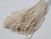 13/0 Hanks Charlotte Cut Beads Ivory 1/5/25/50/100 Hanks 1.6mm Pearl faceted craft supplies, embroidery materials, high quality rare beads