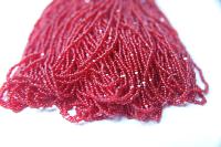 13/0 Hanks Charlotte Cut Beads Transparent Light Siam 1/5/25/50/100 Hanks 1.6mm Red glass beads, jewelry supply, findings, craft supply