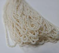 11/0 Hanks Charlotte Cut Beads Ceylon Pearl White 1/5/25/50/100 Hanks 2.0mm Ivory glass beads, jewelry supply, findings, craft supply