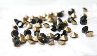 Swarovski 24ss/28ss/38ss Chaton Round Jet Black 6/12/24/100/300/500 Pieces