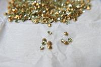5.5 x 5 mm Vintage Preciosa Jonquil Hearts 72/144/432 Pieces 435-18-111 fancy stones, jewelry making, craft supply, clay art, embellishment