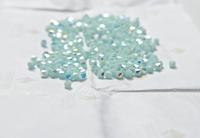 4mm Mint Alabaster Aurore Boreale Swarovski Bicone Cuts 36/72/144/432/720 Pieces embroidery materials, jewelry making