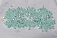 4mm Mint Alabaster Aurore Boreale Swarovski Bicone Cuts 36/72/144/432/720 Pieces embroidery materials, jewelry making