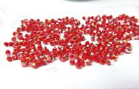 4mm Dark Red Coral Aurore Boreale Swarovski Bicone beads Cuts 36/72/144/432/1000 Pieces jewelry making materials