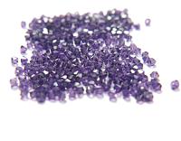 4/6MM Purple Velvet Swarovski Bicone Beads 36/72/144/432/720 Pieces (277) rare beads, jewelry supplies, embroidery materials, vintage supply