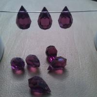 Vintage Swarovski crystal Drops 15x9 MM Fancy Crystal drops 6 Pieces
