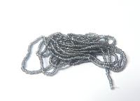 11/0 Charlotte true Cut Beads Silver Lined Black Diamond 10/20/50/250/500 Gms (10 Grams 1300) Pieces glass beads vintage findings