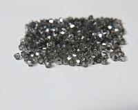 4mm Crystal Silver Night Swarovski Bicone 36/72/144/432/720 Pieces MADE IN AUSTRIA jewelry making, craft supplies, embroidery materials