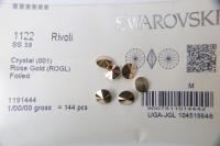 8 mm Swarovski 1122 Rivoli Crystal Foiled in 13 Colours 6/12/72/144 Pieces (39 ss) jewelry findings, PREMIUM MATERIALS