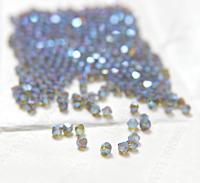 Swarovski (3/4mm) Olivine AB 2X FC Bicones 36/72/144/432/720 Pieces (228 AB) rainbow beads, jewelry making, couture embellishments