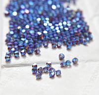 Swarovski (4mm) Burgundy AB 2X FC Bicones Rainbow Beads 36/72/144/432/720 Pieces (515) rainbow beads, jewelry making, couture embellishments