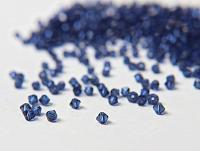 Dark Sapphire Swarovski Bicone beads (4mm) 36/72/144/432/720 Pieces VINTAGE SWAROVSKI, jewelry making, embroidery materials, craft supply