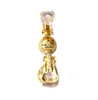 Clip-on Earrings Base Oval fits Oscar styled Earrings high quality 18x13mm base oval settings in Gold/Rhodium