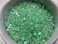 4mm Swarovski Chrysolite AB Bicones rainbow beads 36/72/144/432/720 Pieces, rainbow beads, jewelry making, couture embellishments