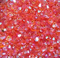 Swarovski (3/4mm) Sun AB 2X FC Bicones Rainbow Beads 36/72/144/432/720 Pieces jewelry making rare findings, embroidery materials, couture