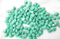 Swarovski 40ss Chaton Round Opaque Green #1100 6/12/24/100/300 Pieces Vinatge Swarovski, Jewelry making, premium materials, embellishments