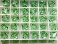 Swarovski 5603 (8 mm) Graphic Cube Crystal 12/36/72/144 Pieces Peridot/Aquamarine/Golden Shadow premium vintage beads, wedding embellishment