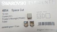 SWAROVSKI 10MM #4854 Space Cut Fancy Stone in 4 Colors 6/24/72/144 Pieces