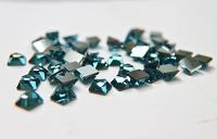 SWAROVSKI 8MM #4854 Space Cut Fancy Stone in Indicolite Comet Argent Light 6/24/72/144 Pieces Nail art decoration, craft supplies