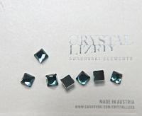 SWAROVSKI 8MM #4854 Space Cut Fancy Stone in Indicolite Comet Argent Light 6/24/72/144 Pieces Nail art decoration, craft supplies