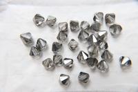 10mm SWAROVSKI, Rare Bicones Austrian, Aquamarine AB/Crystal/Jet Nut/Peridot/Crystal Blue Shade/Crystal Silver Night vintage rare beads
