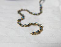 Vintage Swarovski Butterfly Cup Chain in Aquamarine Capri Blue (5mm) 0.5/1/2/5 Meters Wedding Bridal Supplies|Jewelry Making|Decoration