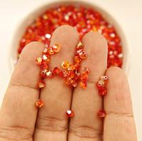 4mm Swarovski Fireopal AB Bicones beads 36/72/144/432/720 Pieces rare findings, designer beads, couture embellishments, embroidery materials