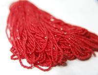 11/0 Hanks Charlotte Cut Beads 93210 Opaque Cherry Red 1/5/25/50/100 Hanks 2.0mm glass beads, jewelry supply, findings, craft supply vintage