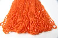 11/0 Frosted Orange Hanks Charlotte Cut Beads 53430 1/5/25/50/100 Hanks 2.0mm glass beads, jewelry supply, findings, craft supply vintage