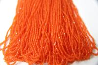 11/0 Frosted Orange Hanks Charlotte Cut Beads 53430 1/5/25/50/100 Hanks 2.0mm glass beads, jewelry supply, findings, craft supply vintage