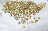 5.5 x 5 mm Vintage Preciosa Jonquil Hearts 72/144/432 Pieces 435-18-111 fancy stones, jewelry making, craft supply, clay art, embellishment